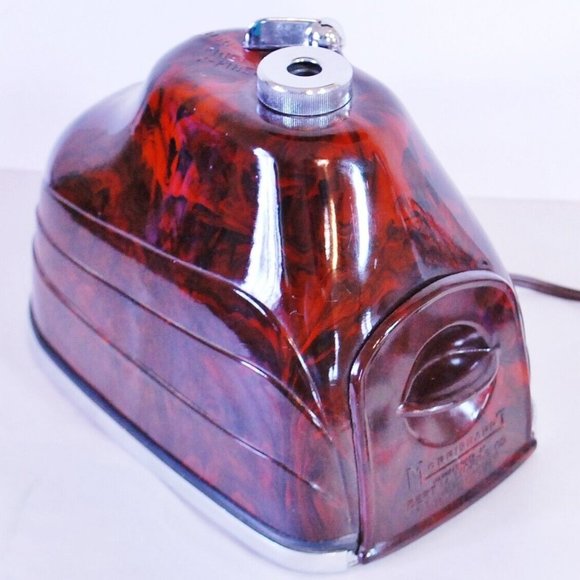 Morris Morrisharp Electric Pencil Sharpener ART DECO Bakelite works! RARE COLOR!